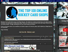 Tablet Screenshot of hockeycardshops.gotop100.com