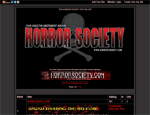 Tablet Screenshot of horrorsociety.gotop100.com