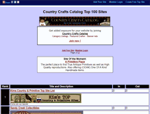 Tablet Screenshot of countrycraftscatalog.gotop100.com