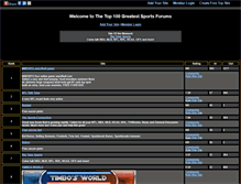 Tablet Screenshot of greatestsportsforums.gotop100.com