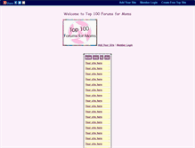 Tablet Screenshot of forumsformoms.gotop100.com