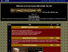 Tablet Screenshot of crowcanyon.gotop100.com
