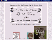 Tablet Screenshot of iamtheprincess.gotop100.com