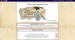Desktop Screenshot of agedvintagepapier.gotop100.com