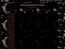 Tablet Screenshot of lstop50.gotop100.com