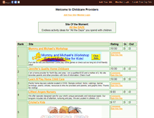 Tablet Screenshot of childcareproviders.gotop100.com