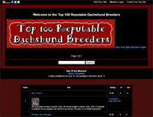 Tablet Screenshot of dachshund.gotop100.com