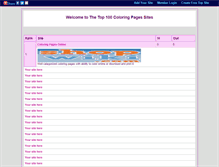 Tablet Screenshot of coloringpages.gotop100.com