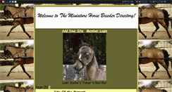 Desktop Screenshot of miniaturehorses.gotop100.com