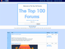 Tablet Screenshot of forumstop.gotop100.com