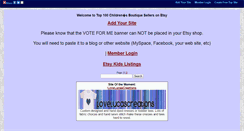 Desktop Screenshot of etsykids.gotop100.com