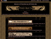 Tablet Screenshot of prairiemoonshops.gotop100.com