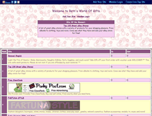 Tablet Screenshot of bethsworldofgifts.gotop100.com