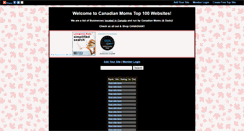 Desktop Screenshot of canadianmoms.gotop100.com