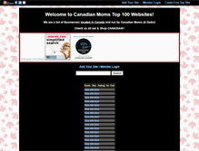 Tablet Screenshot of canadianmoms.gotop100.com