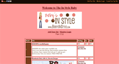 Desktop Screenshot of instylebaby.gotop100.com