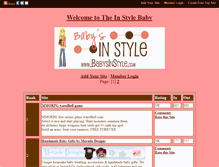 Tablet Screenshot of instylebaby.gotop100.com