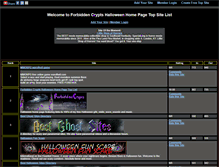 Tablet Screenshot of forbiddencrypts.gotop100.com