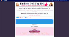 Desktop Screenshot of fashiondoll.gotop100.com