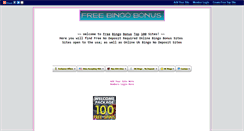 Desktop Screenshot of freebingobonus.gotop100.com