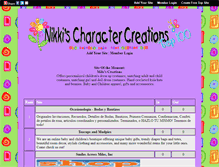 Tablet Screenshot of nikkischaractercreations.gotop100.com