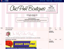 Tablet Screenshot of chicpinkboutiques.gotop100.com