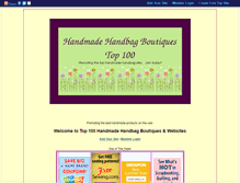 Tablet Screenshot of handmadehandbagboutiques.gotop100.com