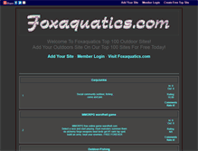 Tablet Screenshot of foxaquatics.gotop100.com