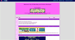 Desktop Screenshot of bestbabyboutiquesonline.gotop100.com