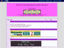 Tablet Screenshot of bestbabyboutiquesonline.gotop100.com