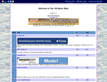 Tablet Screenshot of music.gotop100.com