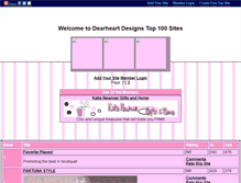 Tablet Screenshot of dearheartdesigns.gotop100.com