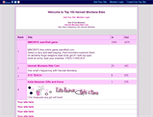 Tablet Screenshot of hannahmontana.gotop100.com