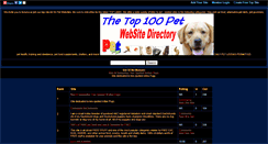 Desktop Screenshot of petwebsitedirectory.gotop100.com