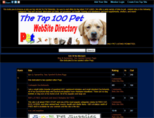Tablet Screenshot of petwebsitedirectory.gotop100.com
