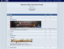 Tablet Screenshot of metin2.gotop100.com