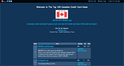 Desktop Screenshot of canadacreditcards.gotop100.com