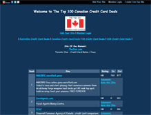 Tablet Screenshot of canadacreditcards.gotop100.com