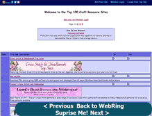 Tablet Screenshot of crafting.gotop100.com