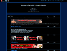 Tablet Screenshot of gothic.gotop100.com
