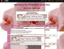 Tablet Screenshot of deliciouscandles.gotop100.com