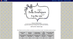 Desktop Screenshot of bellaboutiques.gotop100.com