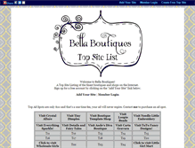 Tablet Screenshot of bellaboutiques.gotop100.com