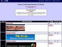 Tablet Screenshot of directsalesmommies.gotop100.com