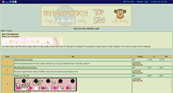 Desktop Screenshot of mybabymonkey.gotop100.com