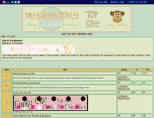 Tablet Screenshot of mybabymonkey.gotop100.com