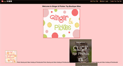 Desktop Screenshot of gingerandpickles.gotop100.com