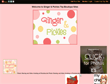 Tablet Screenshot of gingerandpickles.gotop100.com