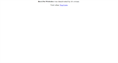 Desktop Screenshot of bestpetwebsites.gotop100.com