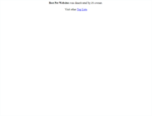 Tablet Screenshot of bestpetwebsites.gotop100.com
